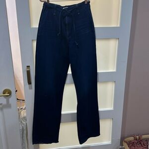 MOTHER High waisted Wide Leg Belted jeans. Size 32 Perfect condition